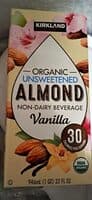 Organic Unsweetened Almond Non-Diary Beverage Vanilla