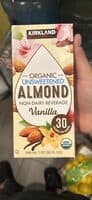 Bebida Sabor Vainilla Con 2% De Almendra Orgánica Ultrapasteurizada No Lácteo