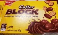 Cofler Block Maní con Chocolate con Leche