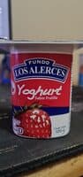 yogur sabor frutilla fundo los alerces